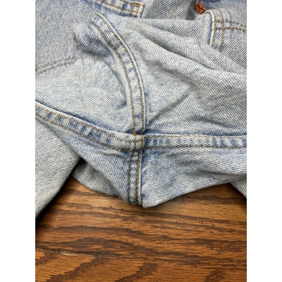 VTG Levis Jeans Mens 550 34x32  Light Wash Relaxed Fit Upside Down Orange Tag - Picture 13 of 14